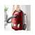 Electrolux EEG43WR bagged vacuum cleaner, red, being carried