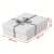 Esselte Home gift box with geometric pattern, white, 3 pack, dimensions