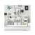 Esselte Home white gift storage boxes on white shelves in a modern home decor setting