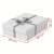 Esselte Home gift box with geometric pattern, white, 3 pack, dimensions