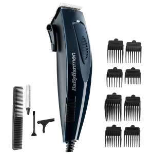 BaByliss E695E hair clipper with 8 comb attachments, cleaning brush, oil, and barber comb - Hair clippers