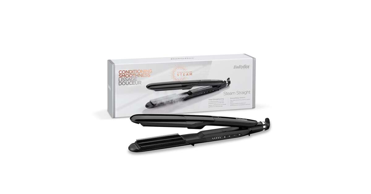 BaByliss Hair Straightener with steam ST492E Pepita