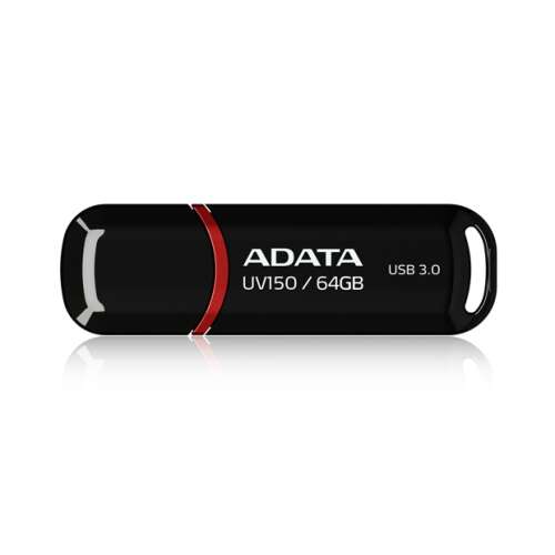 ADATA UV150 64GB USB 3.0 Flash-Laufwerk, Schwarz