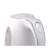 Close-up of Adler AD1207 electric kettle, white, handle and lid