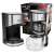 Adler AD4407 550W 0.7L Black Drip Coffee Maker with Glass Carafe