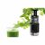 Bosch MESM731M slow juicer extracting green juice with fruits and vegetables.