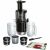 Bosch MESM731M slow juicer with accessories and recipe book.