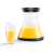 Bosch VitaStyle Citro electric citrus juicer with glass jug and orange juice, with glass