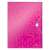 Leitz WOW JUMBO A4 elastic folder, pink, 30mm spine