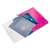 Leitz WOW JUMBO A4 elastic folder, pink, 30mm spine, with documents