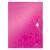 Leitz WOW JUMBO A4 elastic folder, pink, 30mm spine