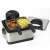 Bestron DF402B Deep Fryer with Fries and Snacks - Open Lid