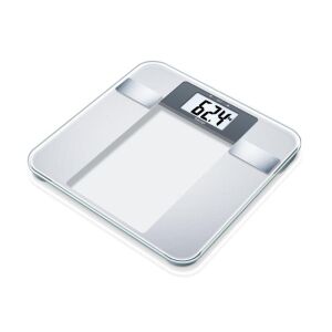 Angled view of Beurer BG13 digital bathroom scale - Beurer Personal Scale
