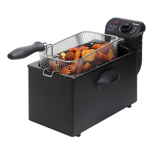 Bestron AF357B deep fryer with food in the basket