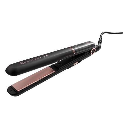 Prostownica do włosów Bellissima MyPro z technologią pary, czarna z akcentami w kolorze różowego złota