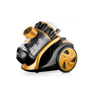 Hyundai VC014 beutelloser Staubsauger, schwarz und gold, 3 AAA Energieeffizienzklasse - Hyundai