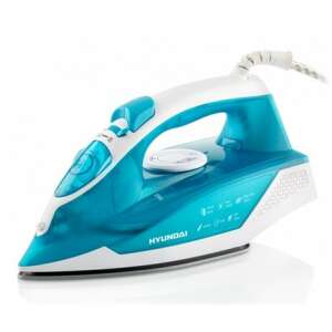 Parna glačala Hyundai SI332, plava i bijela, pogled pod kutom - Parni Čistač, Šivaća mašina, Parni generator, Parno glačalo, Pegla i Stroj za čišćenje
