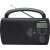 Hyundai PR200B FM radio with clock and alarm, black