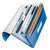 Leitz Wow A4 blue accordion folder with documents