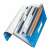 Leitz Wow A4 plava harmonika mapa s dokumentima