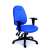 MAYAH Energetic irodai szék, kék szövet, állítható karfával, fekete talppal