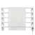 Somogyi Home FTW 4 heated towel rail with towel, white, 5 bars