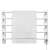 Somogyi Home FTW 4 heated towel rail with towel, white, 5 bars
