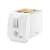 Somogyi Elektronic HGKP01 white toaster angled view with toast