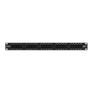 Nikomax patch panel 50 port 1U 19" fekete (NMC-RP50UC3-1U-BK) 66052801 