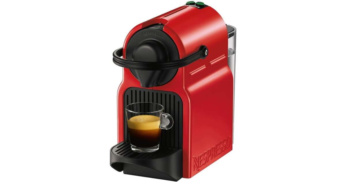 Krups XN100510 Nespresso Inissia Capsule Coffee Machine 1260W,  Red-Black