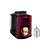 Krups EA816570 Espresseria Automata coffee maker, burgundy, with milk frother, making latte