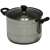 Lamart stainless steel pot with glass lid, 8 liter capacity