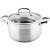 Lamart Fazék 24cm stainless steel pot with clear glass lid