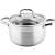 Lamart 5.8L stainless steel pot with glass lid