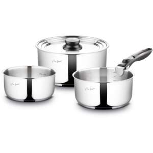 Lamart LT1009 5-piece stainless steel cookware set with universal lid - Cookware & bakeware