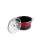 Lamart 1.8L Red and Black Enamel Pot with Glass Lid, Open View