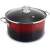 Lamart 5.5L Red and Black Enamel Pot with Lid