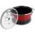 Lamart 5.5L Red and Black Enamel Pot with Glass Lid