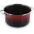 Lamart 5.5L Red and Black Enamel Pot with Glass Lid