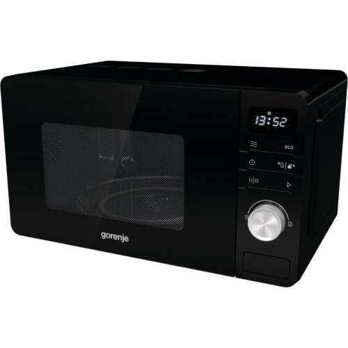 Gorenje MO20A3B Mikrohullámú sütő, 20L, 800W, 5 fokozat, SmartStart, Fekete