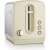 Gorenje T1100CLI 2-slice toaster in beige with stainless steel accents