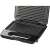 Gorenje SM701GCB black sandwich maker open with non-stick grill plates