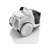 Gorenje VCEA01GACWCY bagless vacuum cleaner, white and black, back view