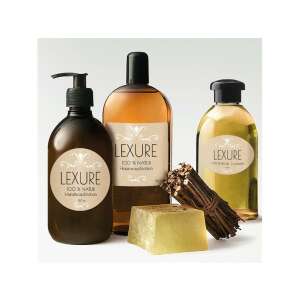 Avery Zweckform braune Kraft-Etiketten auf Flaschen von Lexure 100% natürlicher Handwaschlotion, Haarwaschlotion und Conditioner - Schreibwaren für das Büro