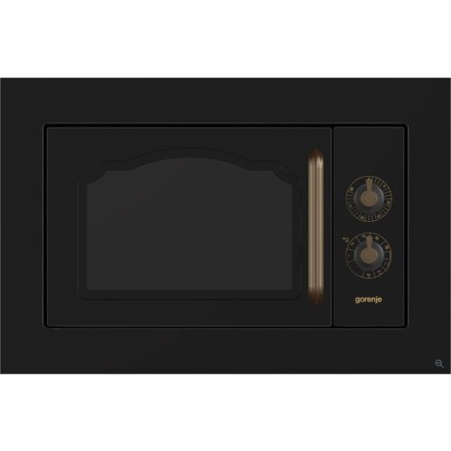 Gorenje BM235CLB beépíthető mikrohullámú sütő, 23L, fekete, gombokkal