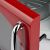 Close-up of Girmi FM21RED microwave door handle