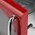 Close-up of Girmi FM21RED microwave door handle