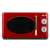 Girmi FM21RED red retro microwave oven front view