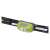 Emos CREE LED rechargeable headlamp, green, close-up of the light