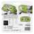 Emos CREE LED rechargeable headlamp, green, 5W, P3534, back of packaging